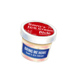 SAMS ICE-CREAM MARBLE STRAWBERRY 100ML