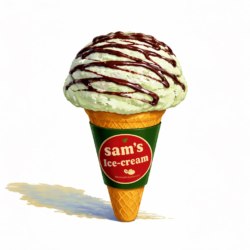 SAMS  GELATO MINT CHOCO CONE