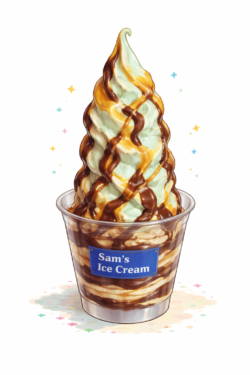 SAMS ICE-CREAM SUNDAE CUP CLASSIC/OCEAN MONSTER