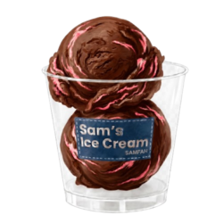 SAMS GELATO BELGIAN CHOCO STRAWBERRY