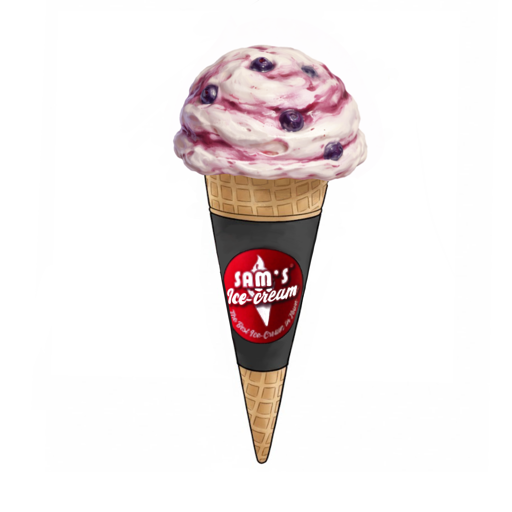 SAMS FROZEN YOGURT BLUEBERRY