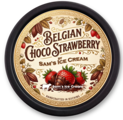 SAMS ICE-CREAM BELGIAN STRAWBERRY 100ML