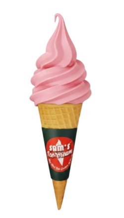 SAMS ICE-CREAM BROWN CONE BANDUNG
